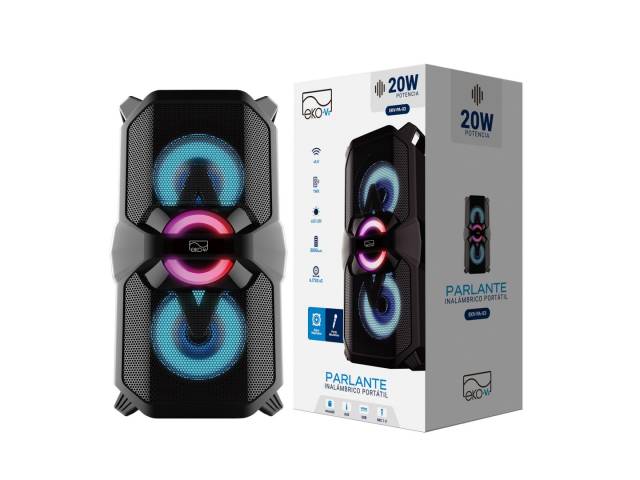 Parlante Bluetooth EKV-PA-03 20W 2 x 26.5''3 3000 mAh Negro EKO-Vi
