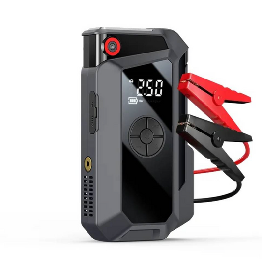 Arrancador para Auto 12V c/Compresor 60W Power Bank Luz LED 8.000mAh ZB287 USAMS