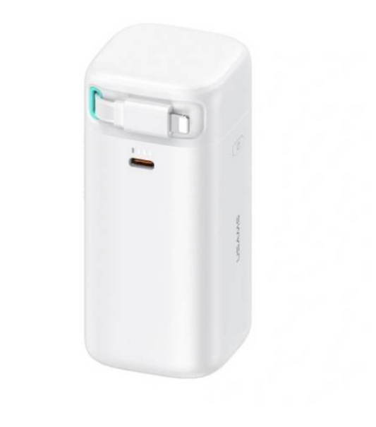 Power Bank 18000mAh PD45W Cable Retráctil Magnético Lightning Blanco CD217 USAMS