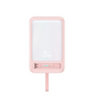 Power Bank Magnético c/Soporte 10.000mAh Carga Inalámbrica Cable Tipo C Rosado CD219 USAM (Copia)