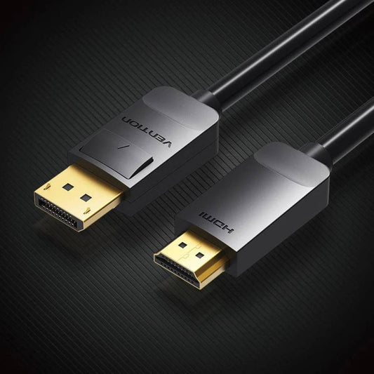 Cable DP a HDMI Macho/Macho / 1.5M / Negro HADBG Vention