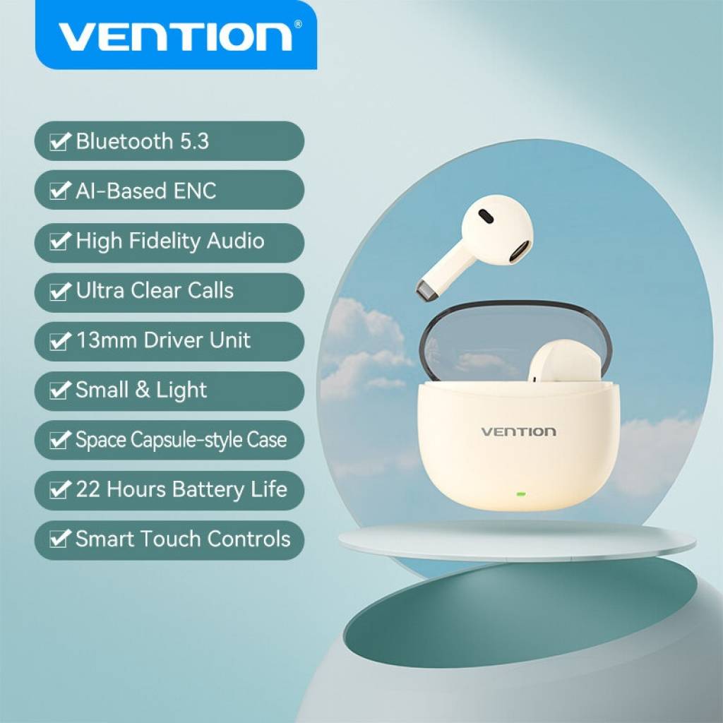 Auricular Bluetooth Elf E07 Blanco NBQW0 Vention